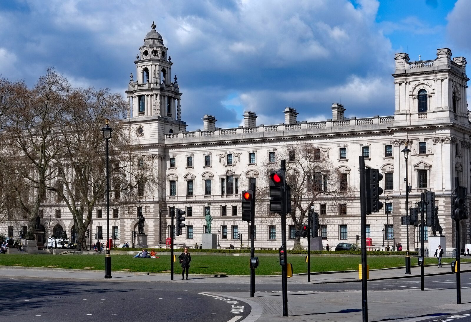The HM Treasury building on a Westminster street in London, where the Budget is prepared